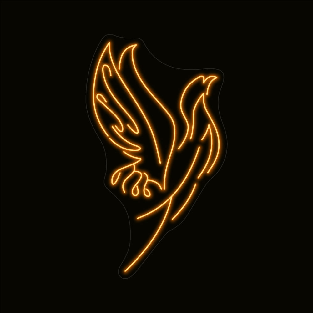 Bird Neon Sign Aesthetic Phoenix Led Light Cool Neon Sign