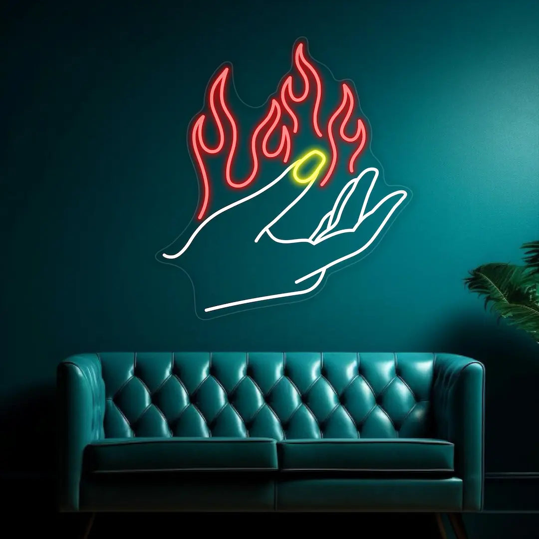 Fire Neon Sign Flame Led Light