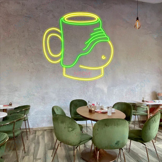 Neon Beer Mug Light Sign