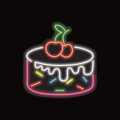 Cherry Cake Neon Sign