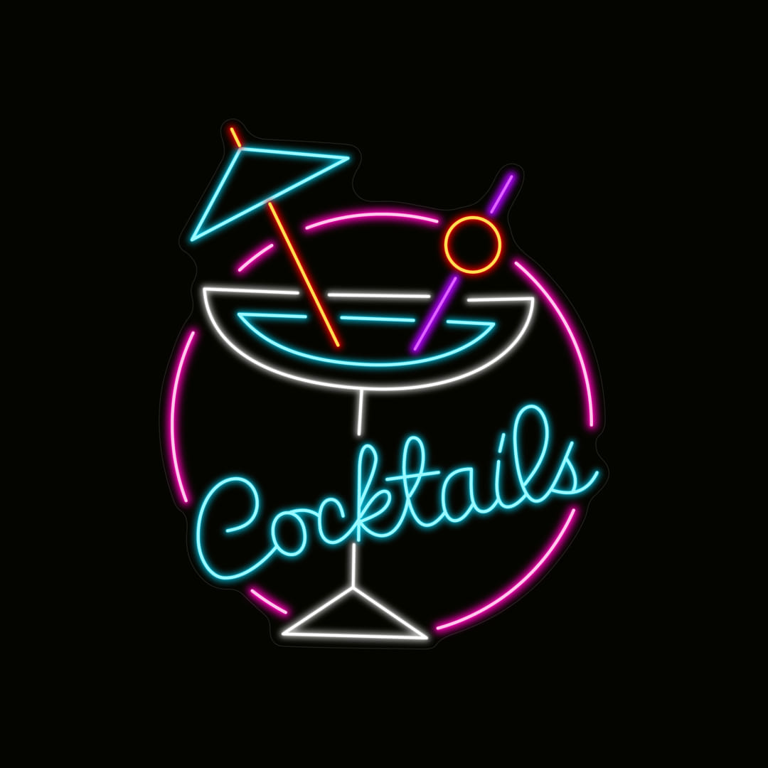 Cocktails Neon Sign