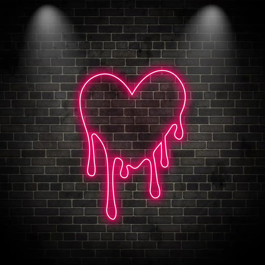 Melting Heart Neon Light