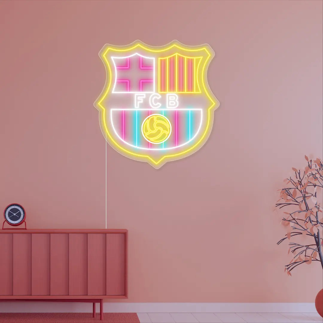 FCB Football Club Neon Sign