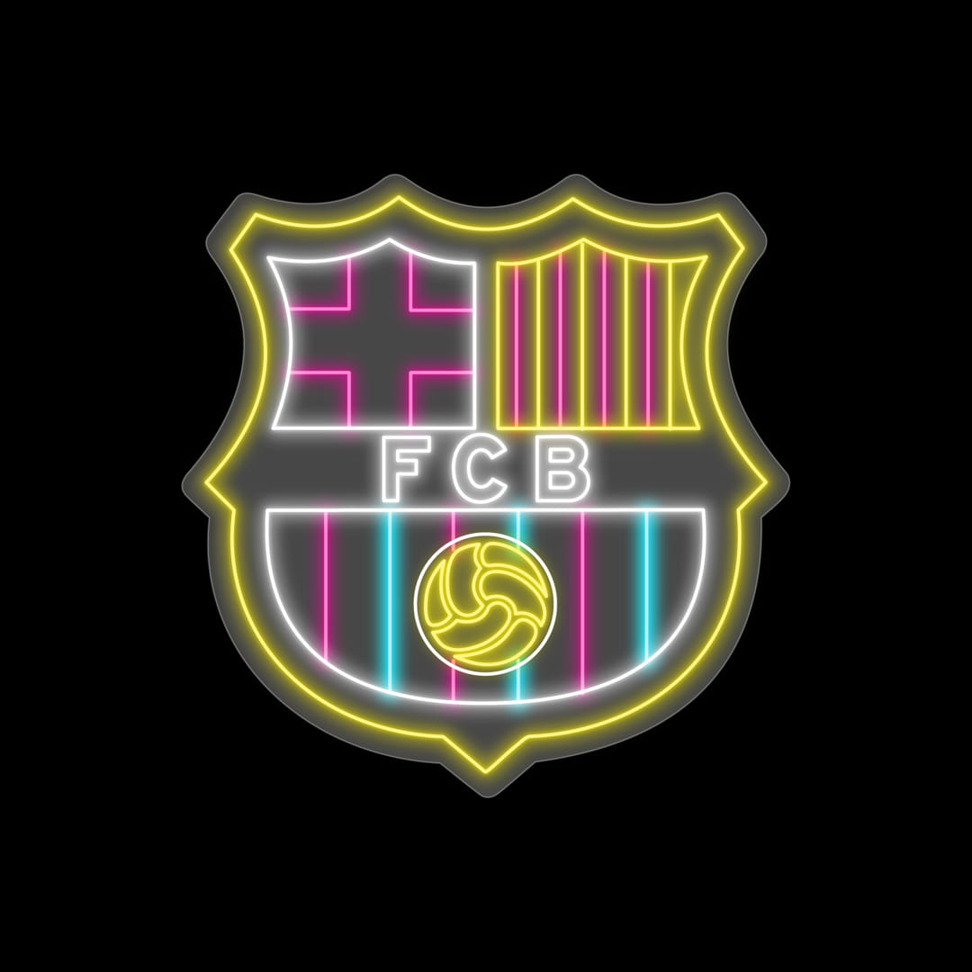 FCB Football Club Neon Sign