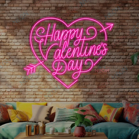 Happy Valentine's Day Neon Light Sign