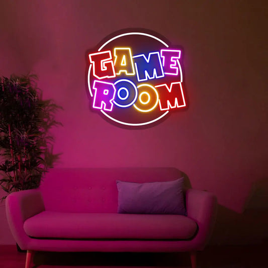 Neon Game Room Sign