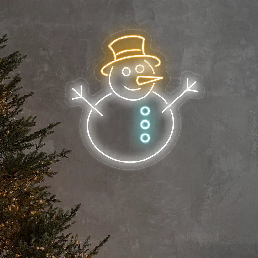 Snowman Neon Sign