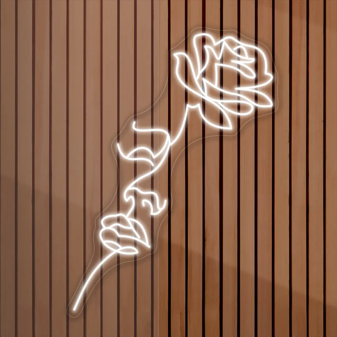 Neon Rose Light Sexy Woman Face Flower Led Sign