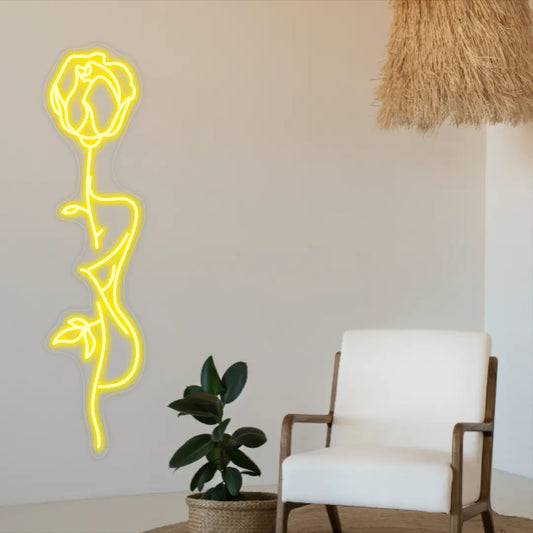 Rose Neon Light Sexy Flower Led Sign