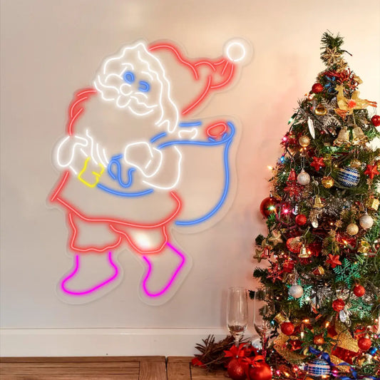 Christmas Santa Claus Neon Sign