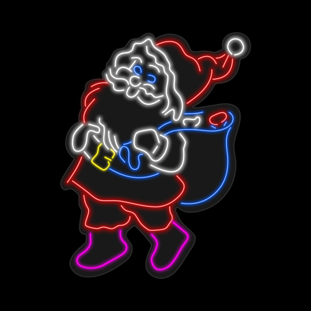 Christmas Santa Claus Neon Sign