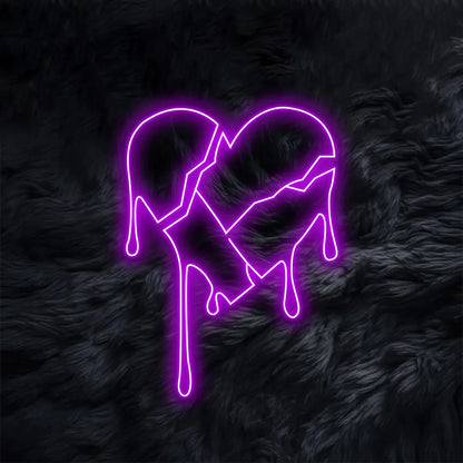 Broken Heart Neon Sign Love Led Neon Light