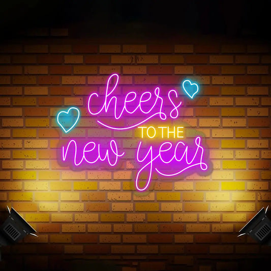Cheers To The New Year Neon Sign Led Light