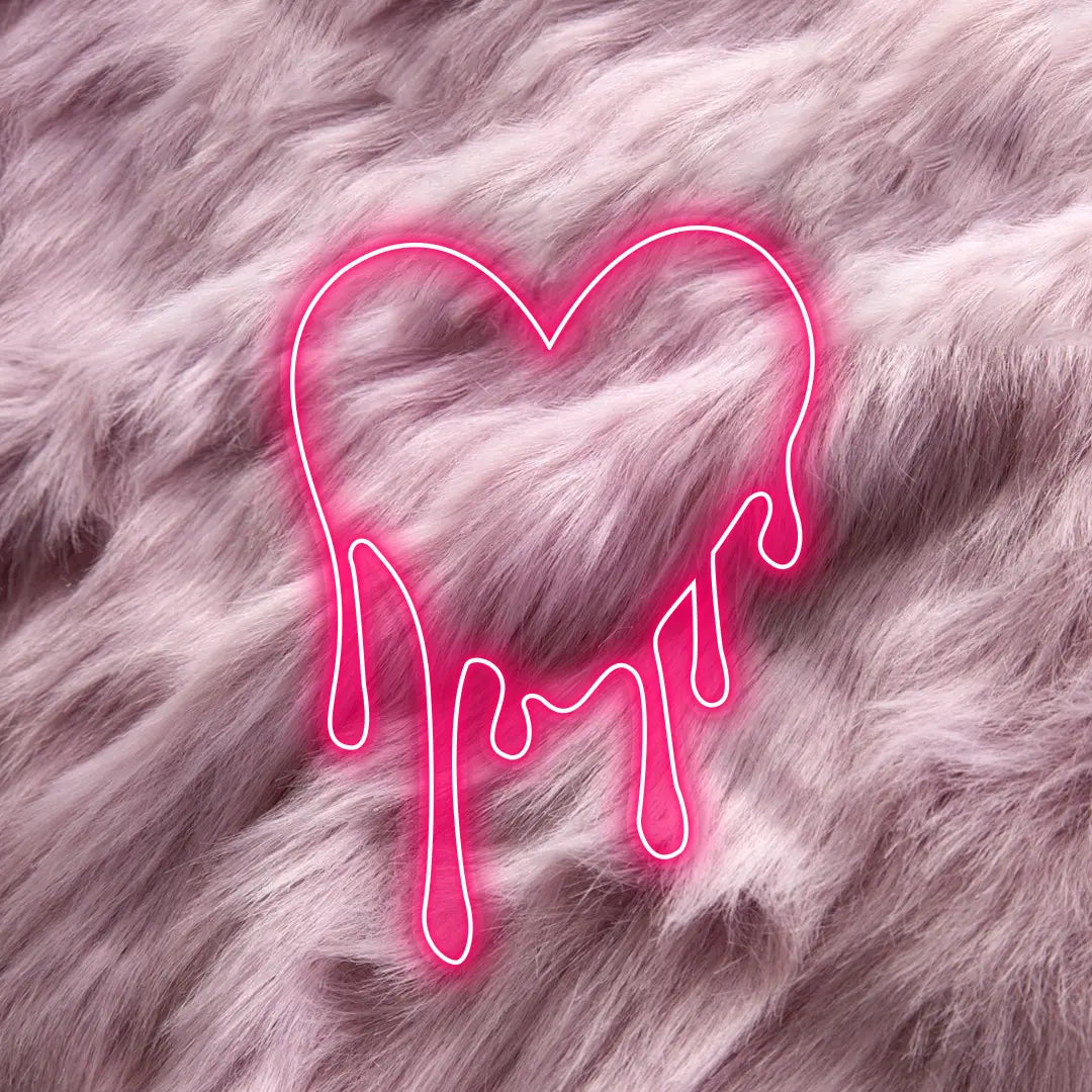 Dripping Heart Neon Sign Led Light