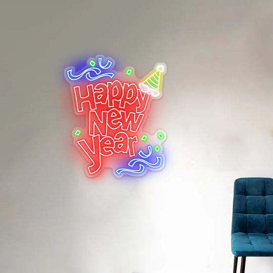 Happy New Year Neon Sign Led Light